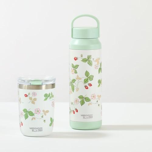[Officially Imported] Wedgwood Wild Strawberry Thermos, 500ml, Insulated Water Bottle, 1078322