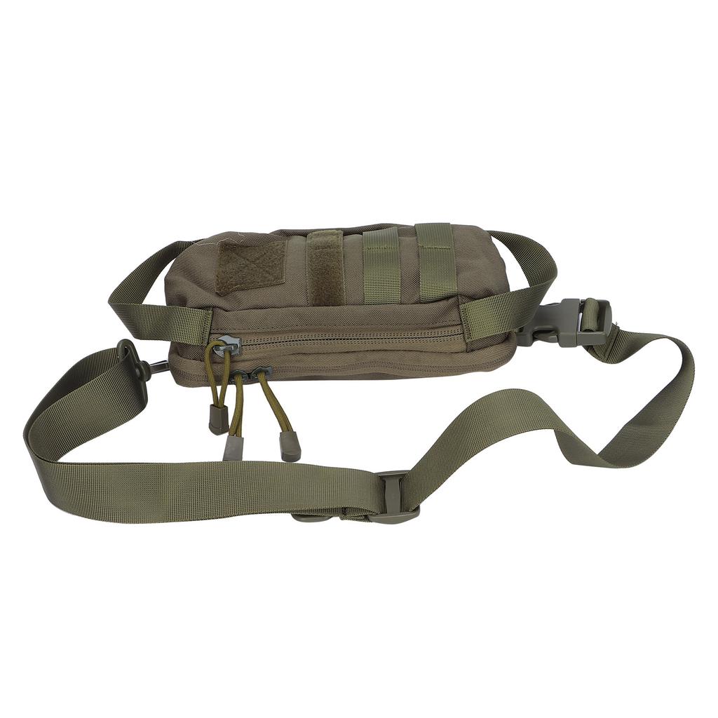 MultiFunctional Military DualPurpose Chest Waist Bag Nylon Material Waterproof Bag(Army Green )