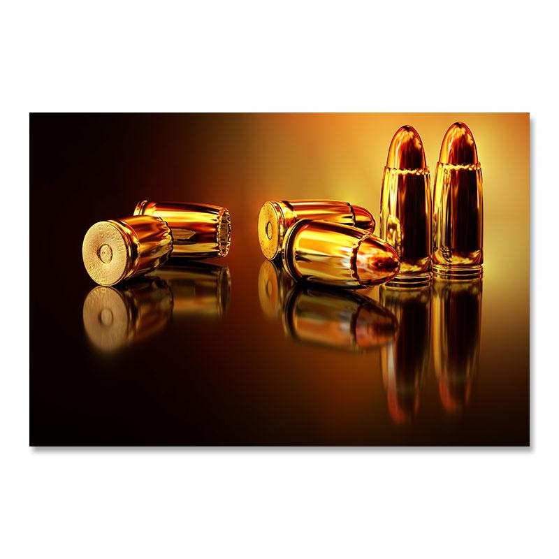 Vintage Weapons Guns Munice Nástěnné obrazy Všechny Bullet Malba na plátně Nástěnné umění Zbraně Plakáty a obrazy pro obývací pokoj Home Decor