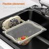 Durable Suction Cup Kitchen Sink Filter Rack Foldable Multi-Purpose Drainage Basket Garbage Mesh Bag