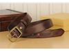 Men's Retro Copper Buckle Genuine Leather Belt - Simple Fashion Pin Style