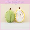 Yellow Durian Plush Doll Keyring With Pp Cotton Filling For Bag Accessories