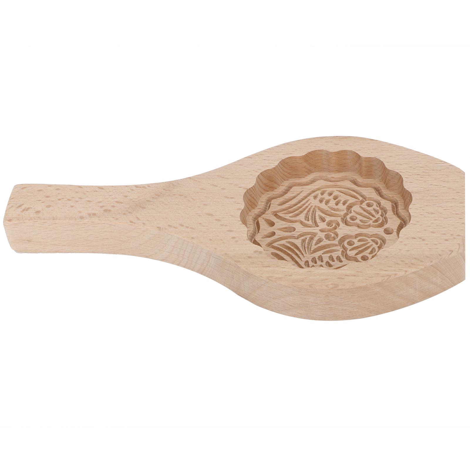 

Wood Mooncake Mold DIY Cookies Fondant Cake Baking Mold Kitchen Decoration Tools Type 2