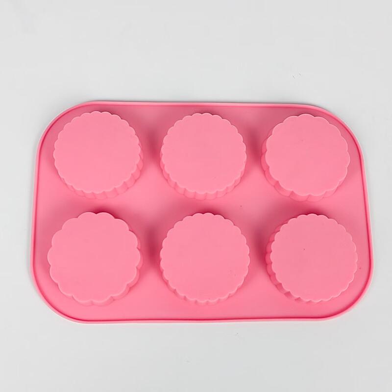 Pabei 6-Hole Round Lace Silicone Mold