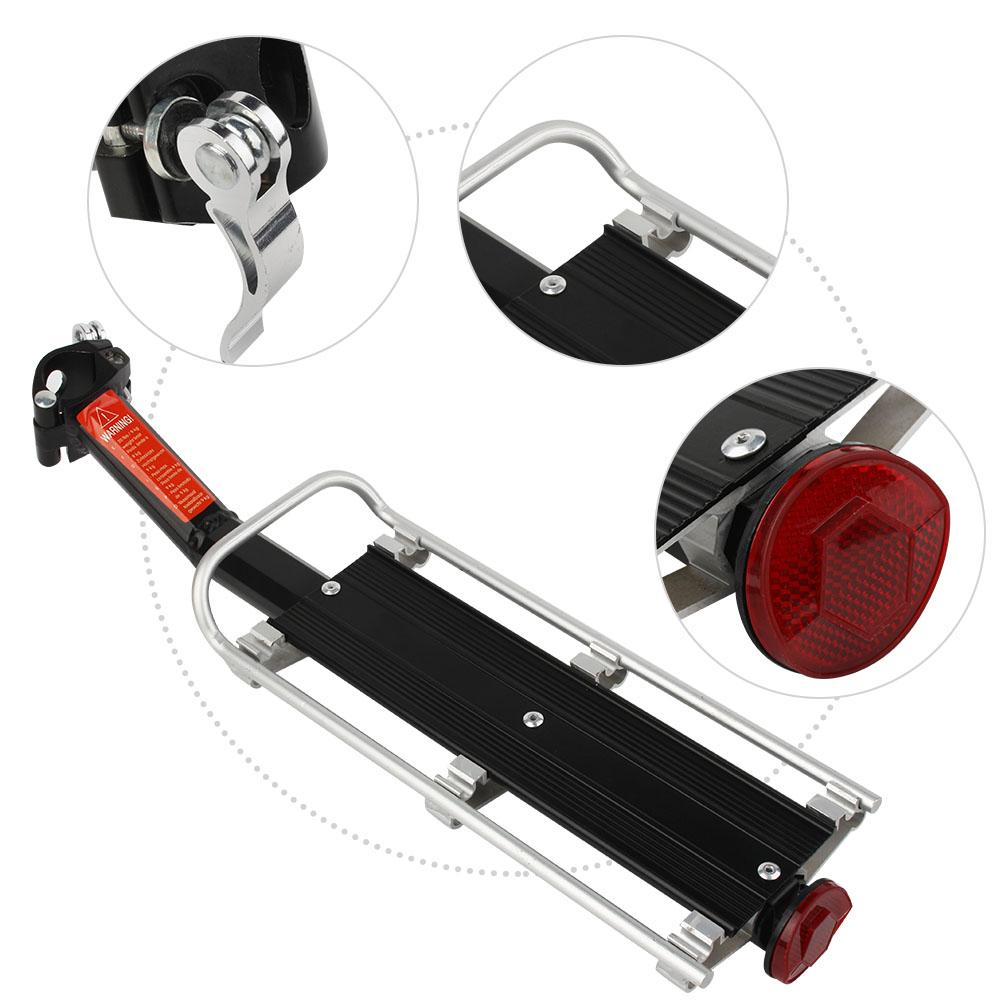 Bike Rack Bicycle Luggage Carrier Rear Racks Reflector Shelf Cycling Seat Bag Stand