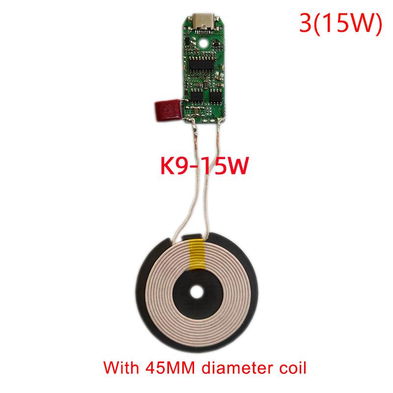 

Модуль швидкого бездротового заряджання 5/10/15 Вт, передавач, друкована плата, друкована плата, котушка, DIY