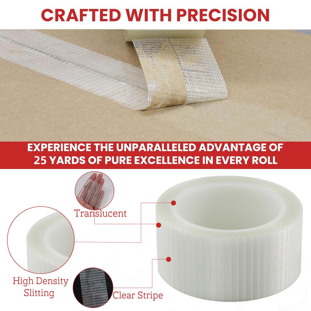 Starkes Glasfaserband Wasserdicht Einseitiges Dichtband Hochtemperaturbeständig Klebend Batterieisolierband Verpackung