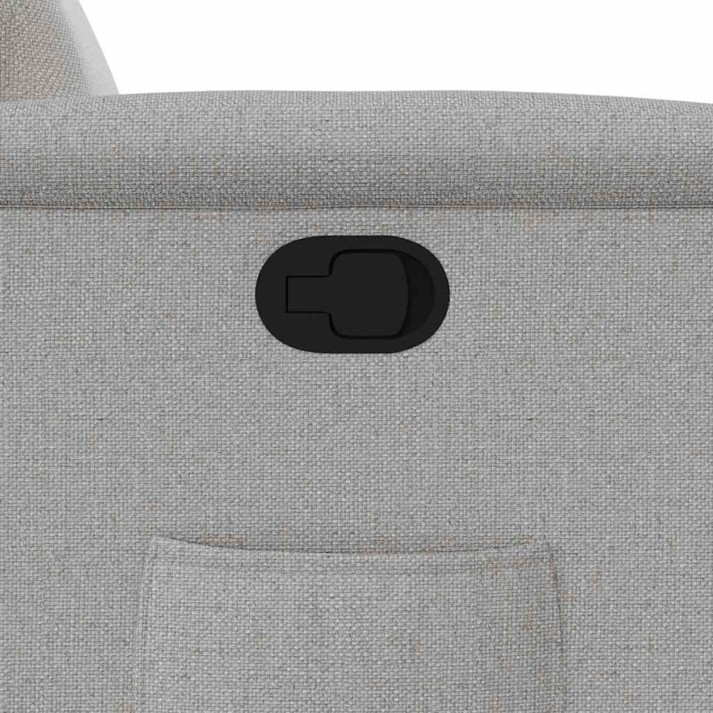 Recliner with Rising Aid Cloud Grey Fabric