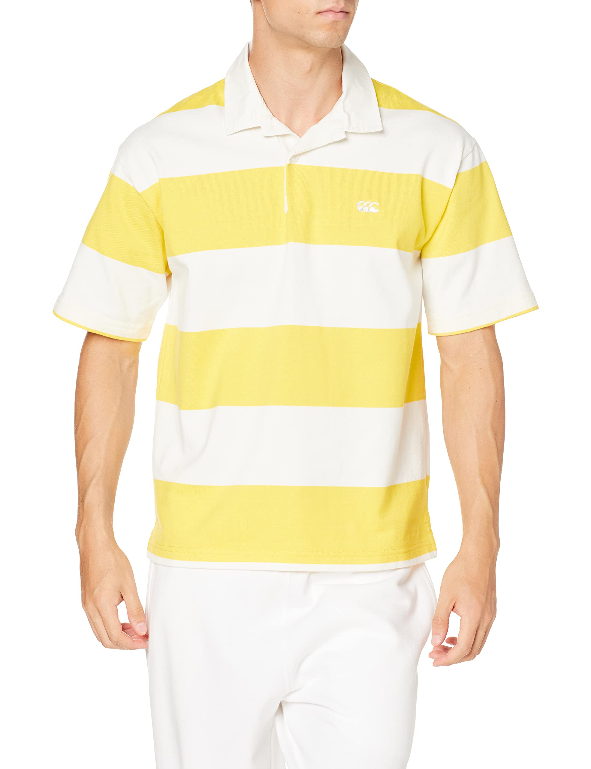 

Canterbury Men s S/S 4-Inch Stripe Jersey Rugby Shirt, Size 11, Japanese Size L (equivalent to Japanese size L)