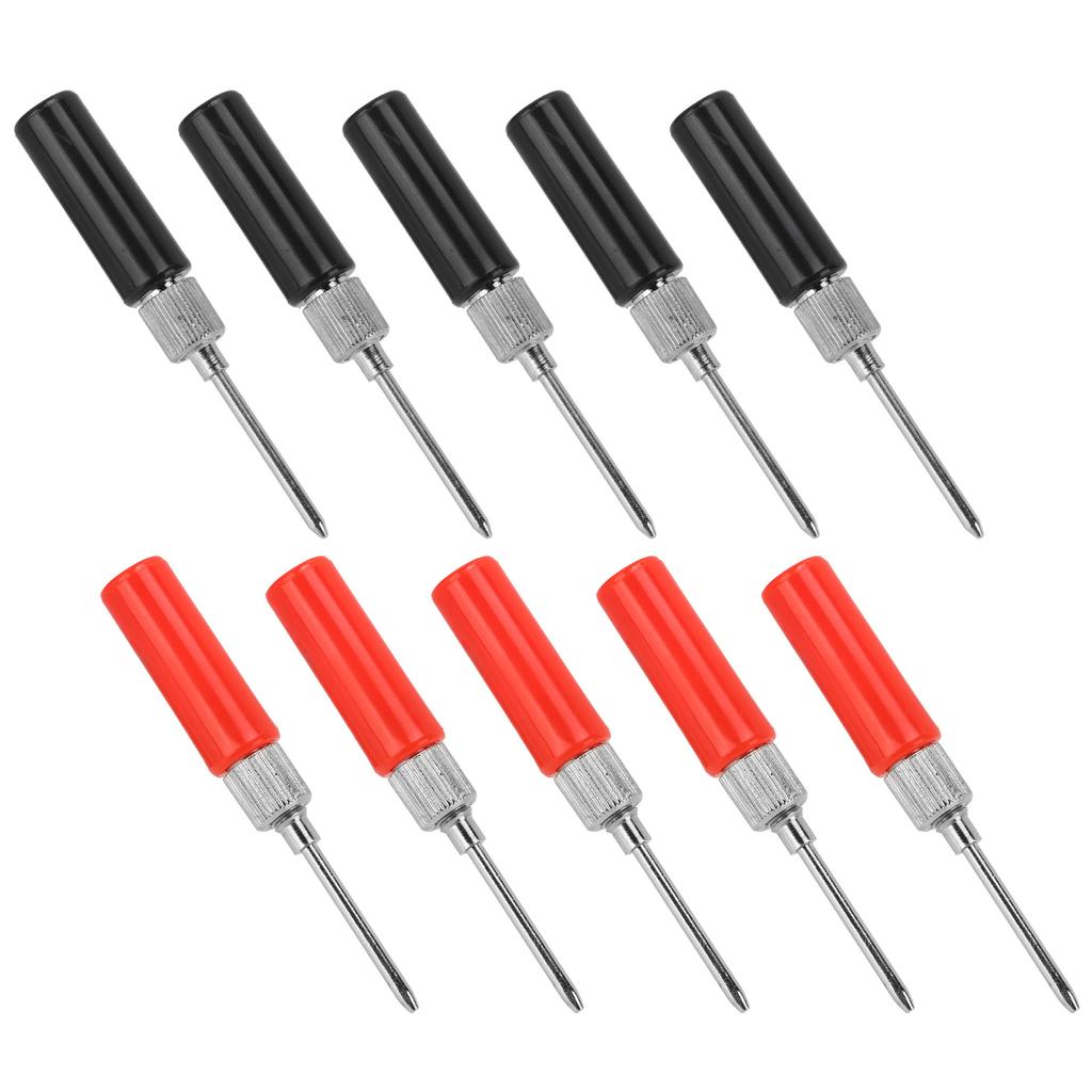 5 Set Test  Probe Pins Multimeter Solderless Needle 2mm J.30014 30VAC?60VDC 24A Red Black