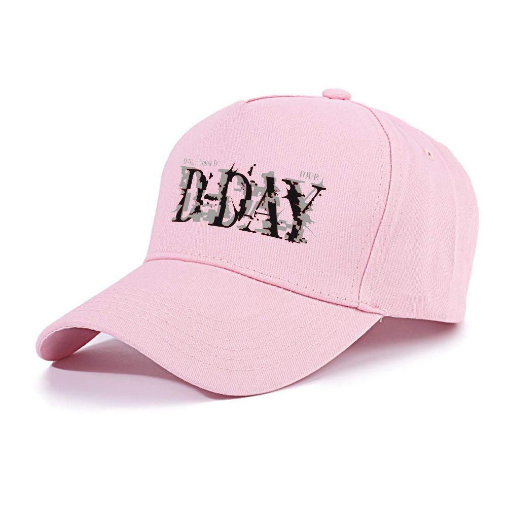 Kpop SUGA Athletic Baseball Cap Agust D Tour D-DAY Adjustable Size Graphic Print Ponytail Women's Hats Gorras Para Hombres