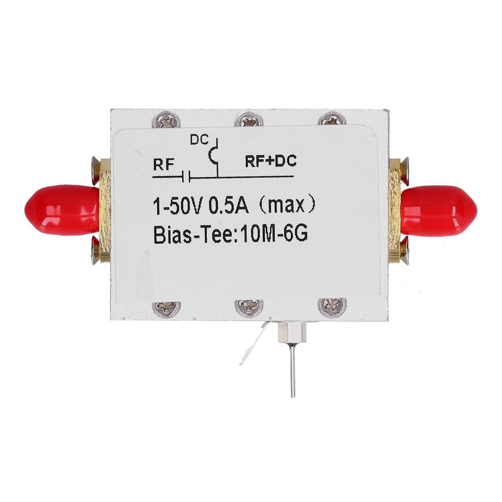 Bias Tee Module Coaxial Feed Low Insertion Loss RF DC Blocker Accessory 10MHz‑6GHz