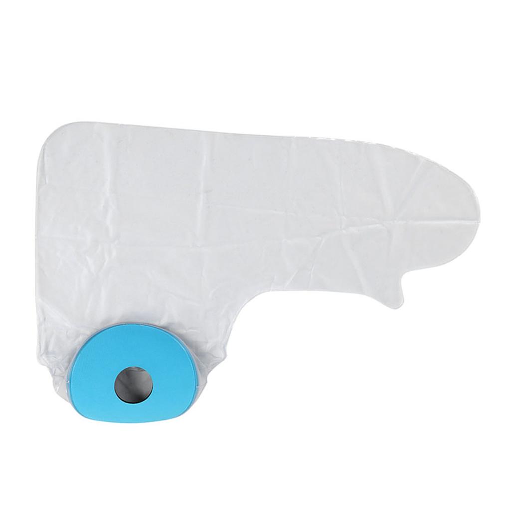 Blå dykmaterialringar PVC duschskydd vuxen hel arm P2202 62cm