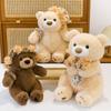 Teddy Bear Plush With Rose Decor Handmade Gift For Valentines And Friends