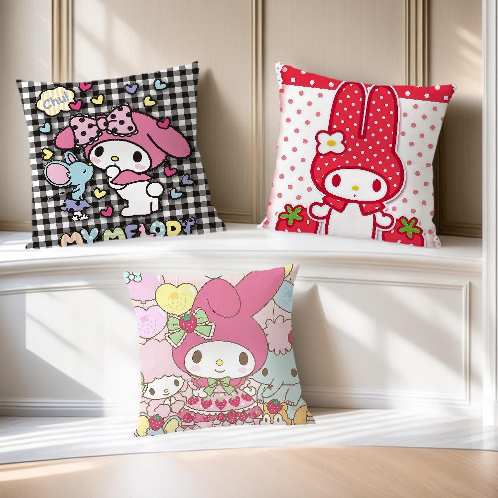 cute cartoon rabbit My mMelody SRO cushion cover soft Comfortable Pillow Case Sofa Living Room Home Decor Protective Covers