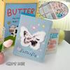 Denim Butterfly A5 Korean Kpop Photocard Binder jeans D-Ring Album Loose Leaf Photo Holder for Collecting Cards Travel & Storage