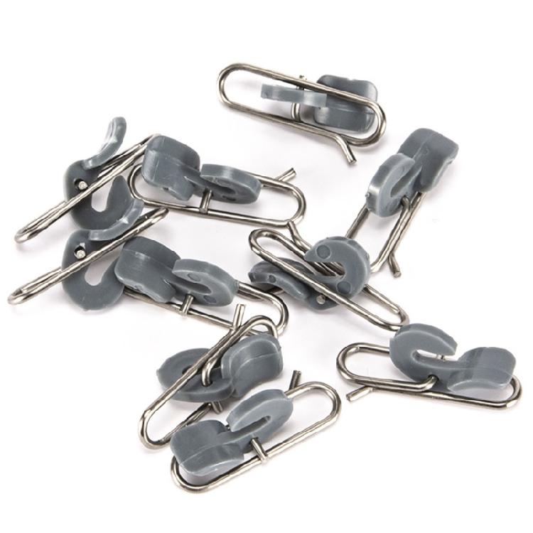 50Pcs Fishing Hook Decoupling Sea Fishing Impact Hook Release Clip Impact Baits Clip Stainless Baits Hook Release Clip