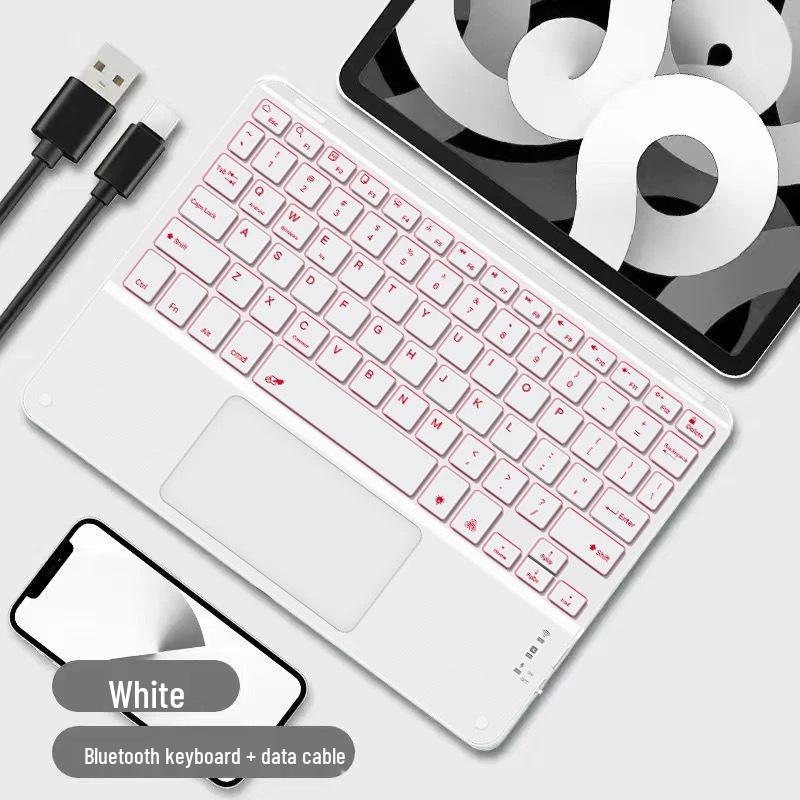 iPad Touch Bluetooth Rechargeable Magnetic Keyboard for Huawei Xiaomi Tablets and Phones