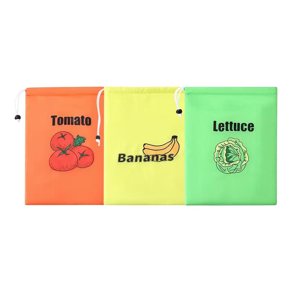 Produce Bags for Fridge Produce Bags Reusable Washable Containers Freezable Sealing Pocket Pouch Protector for Grocery Travel