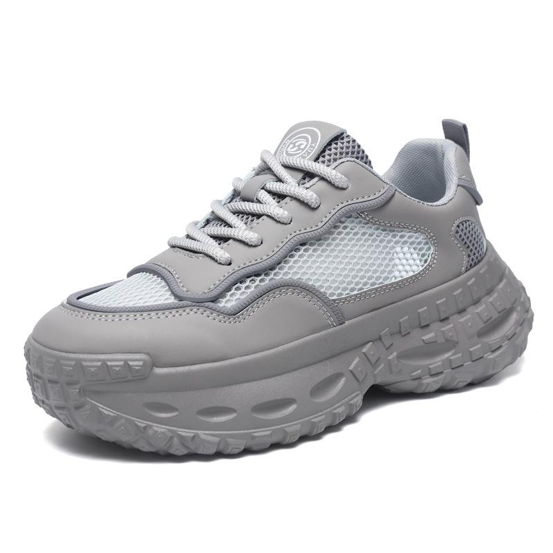 

Рабочие кроссовки мужские 2025 лето новые сетчатые дышащие нескользящие легкие повседневные черные мужские кроссовки для бега 44