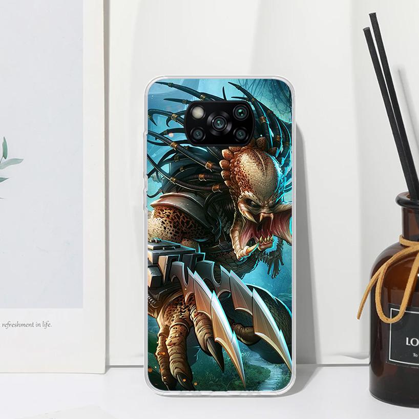 Alien Vs Predator Painted Phone Case For Xiaomi Poco X7 X6 X5 M7 M8 Pro F7 Ultra Redmi 15C 15 13C 13 12C 12 10 10C 10A Art Funda