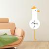 Chick Wall Clock with Swing Foot Pendulum Hanging Decor for Classroom