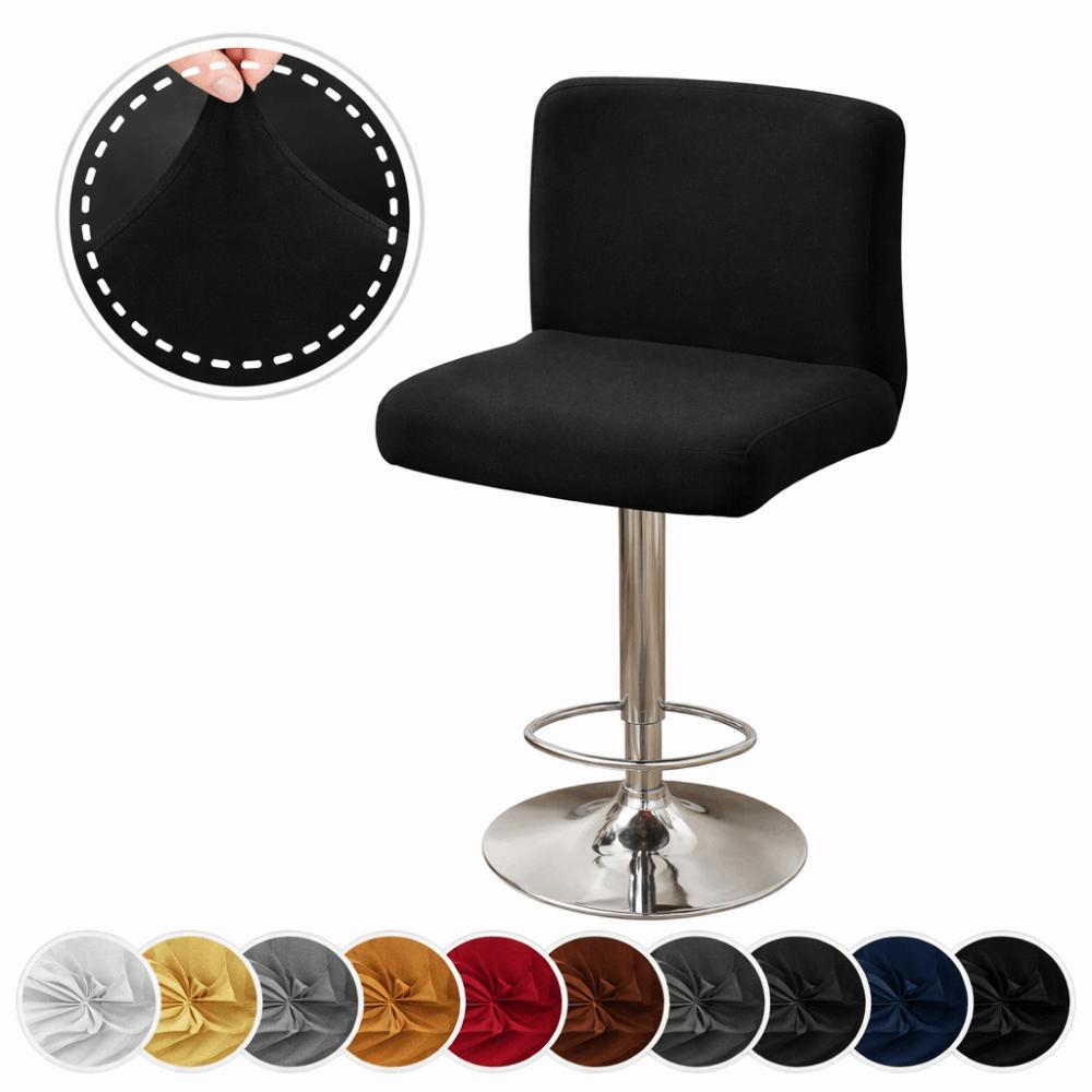 Solid Color Bar Stool Chair Cover for Hotel Restaurant Bar Counter Kitchen