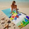 proof beach towel with a Numberblocks3 pattern - soft,absorbent,quick-drying,machine washable - perfect for swimming,camping,bathing