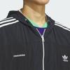 Adidas Originals X Yeseyesee Collaboration Striped Hooded Long Sleeve Jacket Men Jacket Black Crystal JN5816