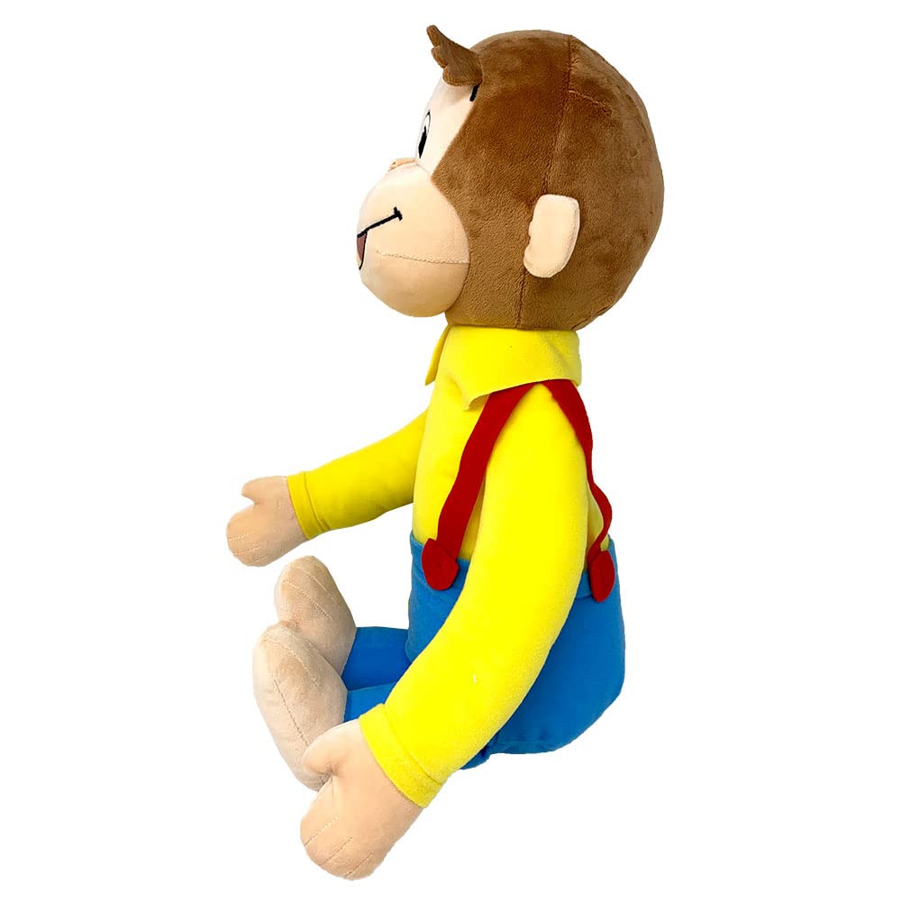 Maimuțica George Mega Jumbo Jucărie de Pluș cu Bretelă 55cm