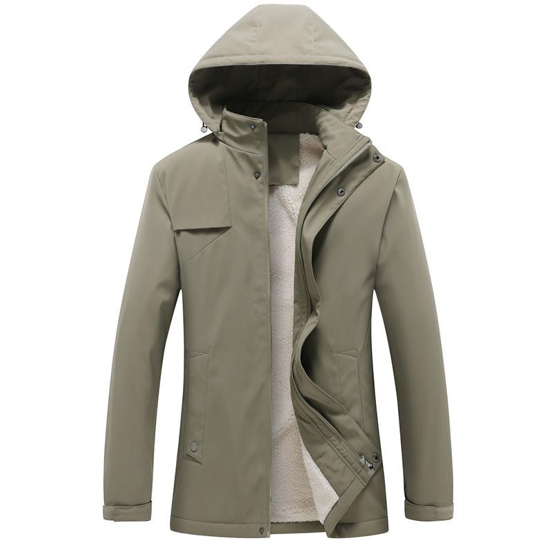 Новая бархатная куртка мужская спортивная и для отдыха на открытом воздухе ветровка — фото 5