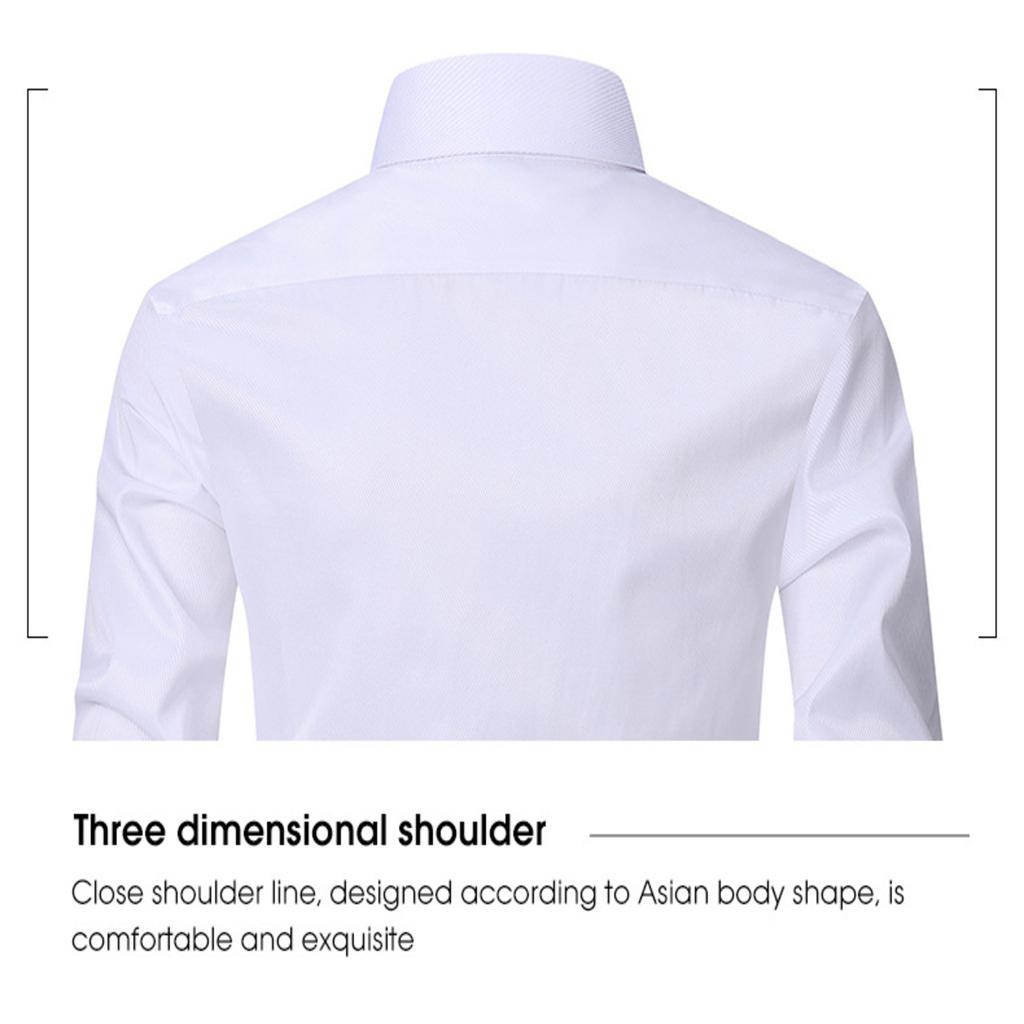 Men's Slim Fit Elastic Shirt, Business Thin Shirt