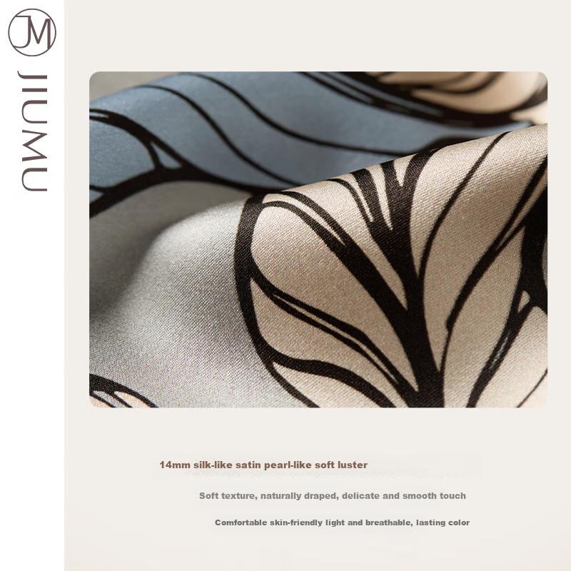 JIUMU 100% Mulberry Silk Scarf, Square Scarf for Women, Shawl, Mother's Day Gift for Mom, Birthday Present Gift Box Set