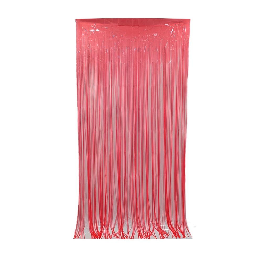 Wielobarwna Zasłona Frędzlowa Kolor Neonowy Dekoracja Imprezowa Fluorescencyjne Streamery Makaronowe Zasłona Fluorescencyjna Impreza Świecąca w UV