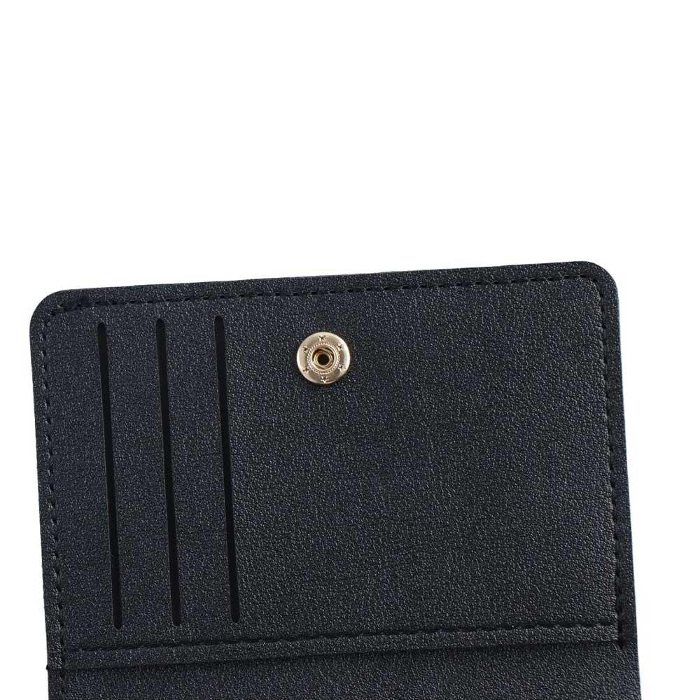 Multi Pouch Mini Wallet Korean Style Snap Button Coin Purse Simple Solid Color Card Bag  Women