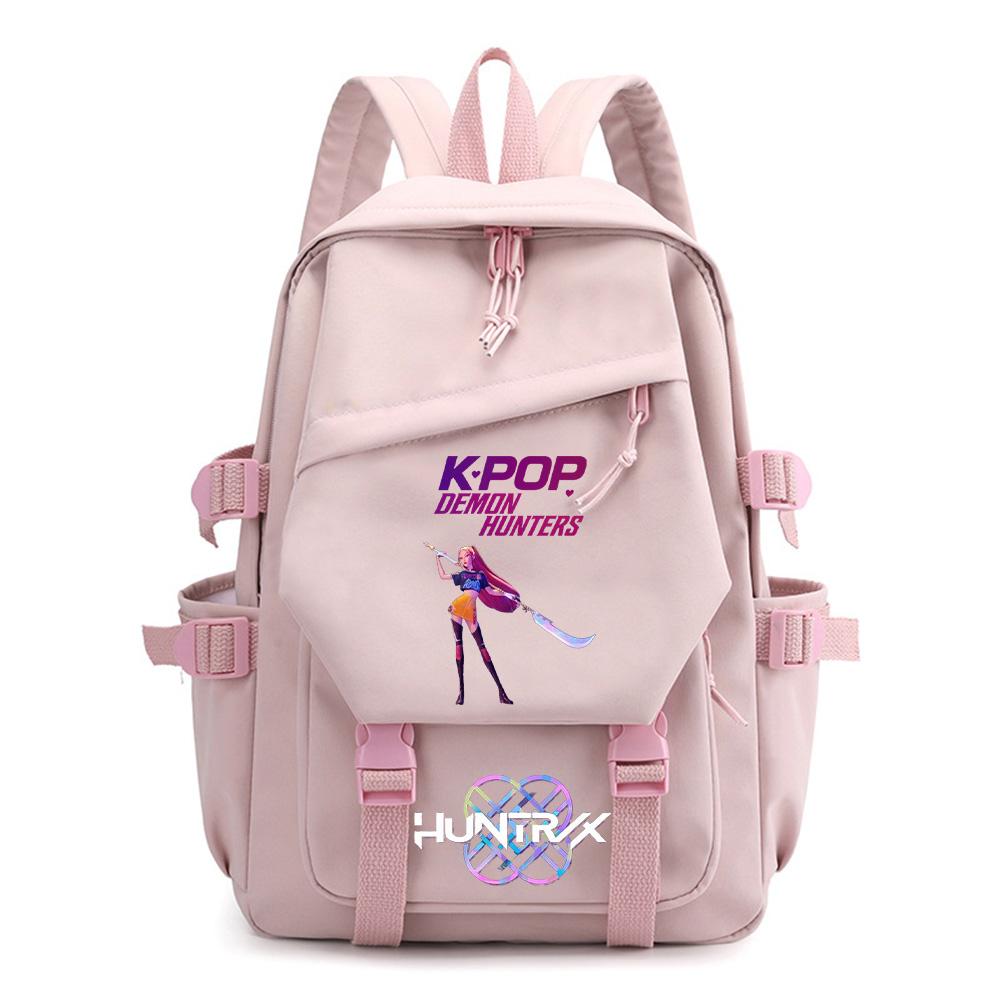 Rucsac Desene Animate Kpop Demon Hunters Imprimat pentru Adolescent Băiat Fată Ghiozdan Școlar Copii Elev Rucsac pentru Cărți Femei Geantă de Călătorie Copil Cadou Rucsac