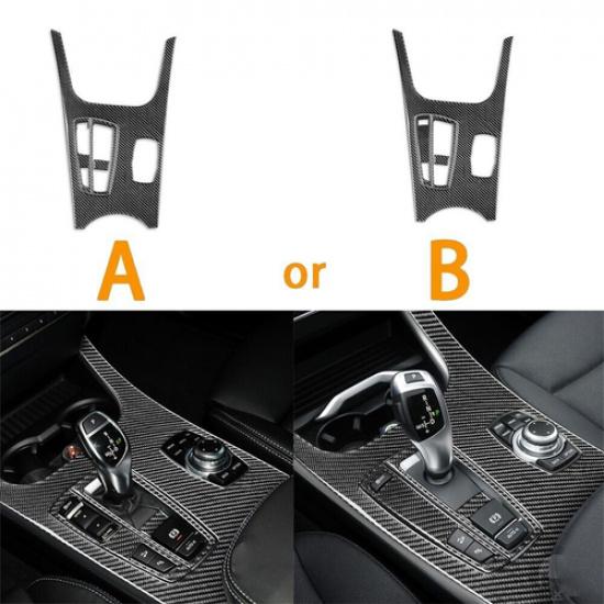 4 шт. Накладка на консоль и селектор АКПП из углеродного волокна для BMW X3 F25 X4 F26