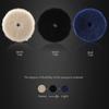 (Single Sale) SPTA 3"/5"/6" Wool Polishing Pad High Density Lambs Woollen Polish Buffing Pad for Car Polisher