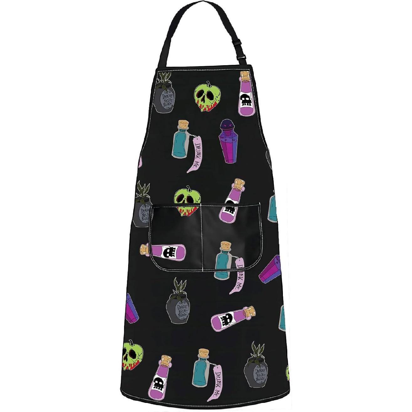 JNIAP Villain Poison Apron - Cooking Apron With Lover Gifts - Kitchen Accessories Poison Apron