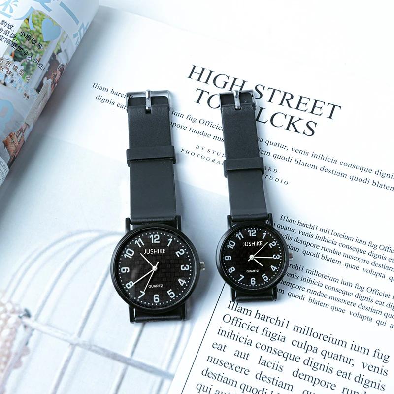 Prosty Zegarek Damski Cichy Zegarek Egzaminacyjny Silikonowy Pasek Damski Kwarcowy Zegarek na Rękę Wodoodporny Okrągły Mała Tarcza Zegarek dla Kobiet Studentek