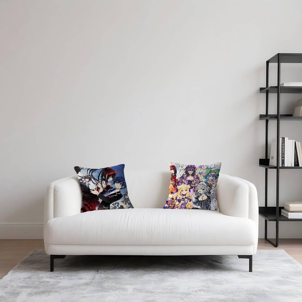 Anime D-DATE-A-LIVES Stitch Lucky Dragon Pillow Cover Sofa Cushion Cover Home Room Decoration Children Gift