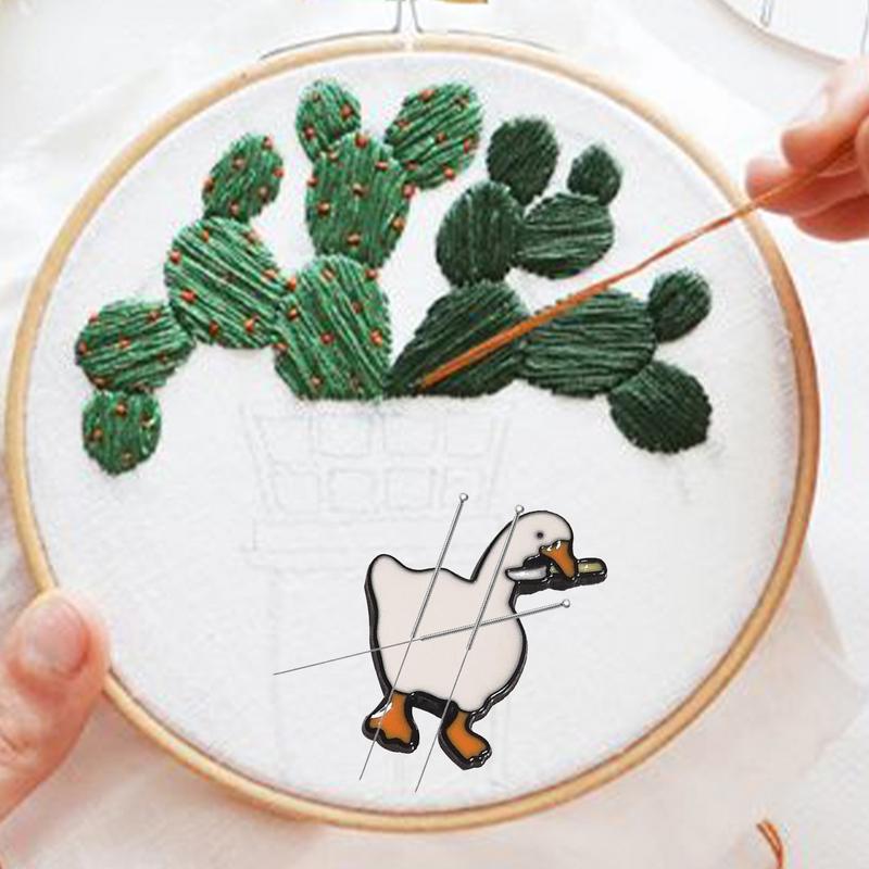 Needle Minder Magnets Gooses Needle Holder For Sewing Magnetic Needle Nanny Embroidery Needle Keeper Finder For Cross Stitcher