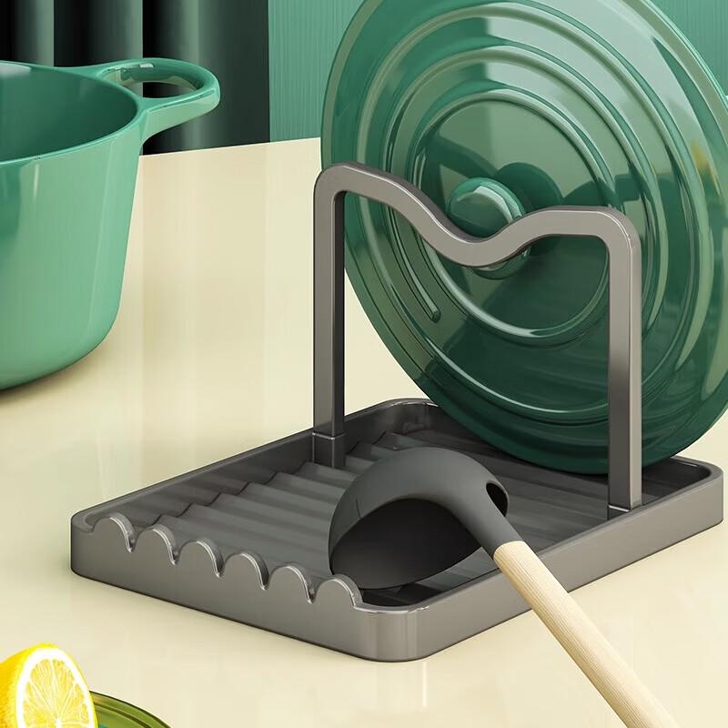 Multi-functional No-Drill Kitchen Storage Rack for Pot Lids and Chopping Boards