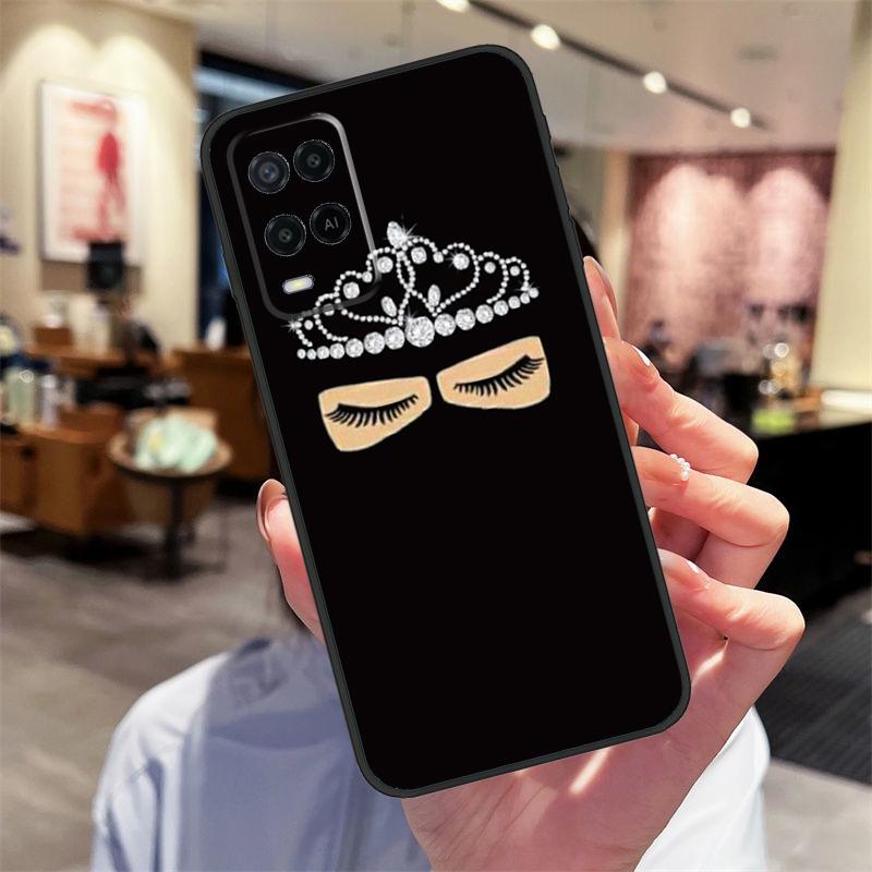 Muslim Islamic Gril Eyes Hijab Case For Oppo A78 A98 A79 A18 A38 A58 A40 A60 A80 A16 A76 A96 A15 A74 A94 A54 A17 A77 Cover