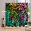 Grönväxt Duschdraperi Tropiskt Botaniskt Bladlandskap Blomsterfarm Natur Lianer Hem Polyestertyg Badrumsinredning Gardin
