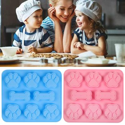 Dessert Mold Heat-Resistant Food Grade BPA Free Non-stick Dog Paw Shaped Cake Chocolate Mold Kitchen Supplies