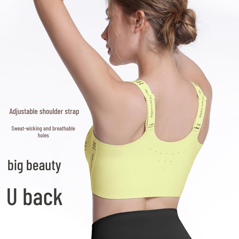 Front Zip Seamless High-Impact Fixed-Cup Sports Bra for Yoga and Fitness