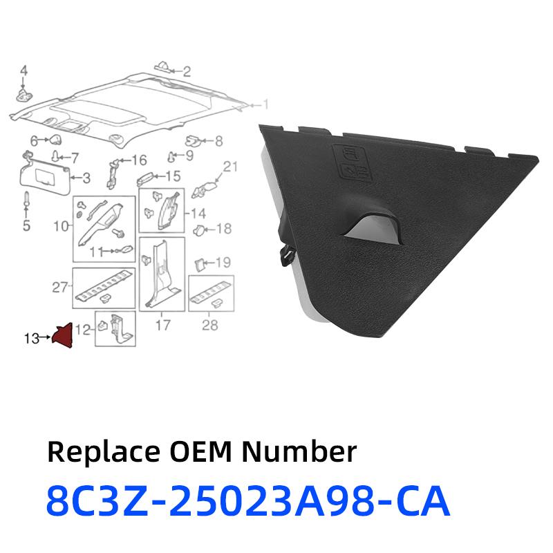 Right Side Kick Panel Fuse Box Cover For Ford Super Duty 2008 2009 2010 2011 2012 2013-2016 8C3Z25023A98CA 8C3Z-25023A98-CA