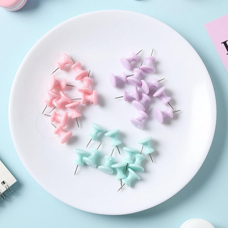 1 Cutie Macaron Colorat Bilă Ace de Gămălie Ace de Tăbliță Desen Foto