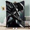 Classic Alien Film Space Horror Movie Throw Lightweight 240g Flannel Blanket Soft Skin-friendly for Summer Cooling